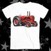Traktor Used Look Rot Bauernhof Bestseller Top Tee T-Shirt 526