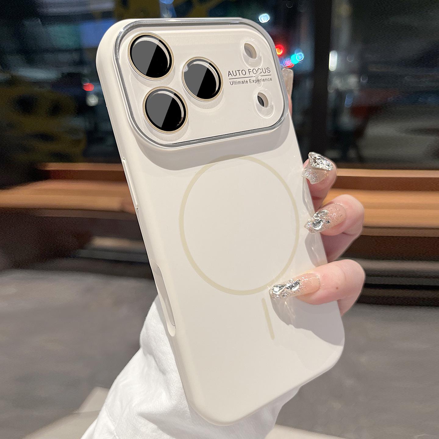

iPhone 17 Case: Magnetic Charger Compatible, Full Coverage, Skin-Feel, Drop-Proof, Large Window Design iPhone 15 Pro