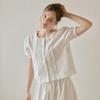 Lunaluz Women S Cotton Round Neck Short Sleeve Skirt Two Piece pajamaS