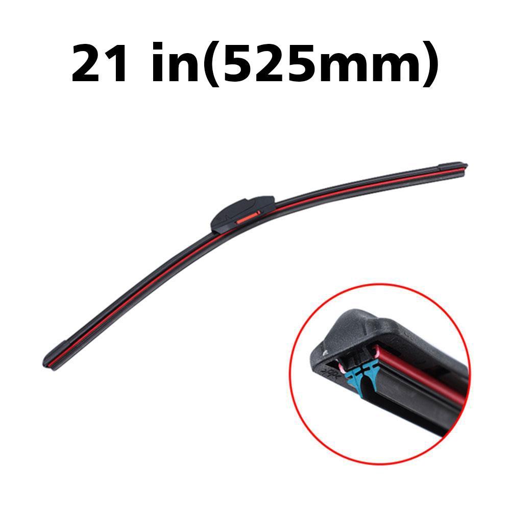 9 Sizes Universal Car Wiper Mute Car Front Windshield Wiper Soft Double Rubber Strip Windshield Windscreen Wipers Accessory