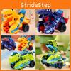 Voiture Jouet Dinosaure Avec Inertie Collision Transformable Pour Chambre d'Enfant