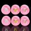6-30mm Pink Butterfly Ear Tunnels Gauges Double Flared Plug Ear Expander Stretcher Body Piercing Jewelry