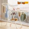 Foldable Wing-Shaped Clothes Drying Rack for Indoor/Outdoor Use