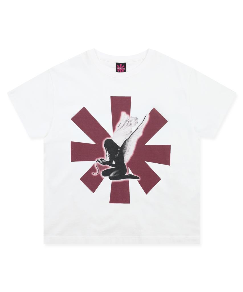 GLACK Gt175 Aster Angel Semi-Crop T-Shirt (White)