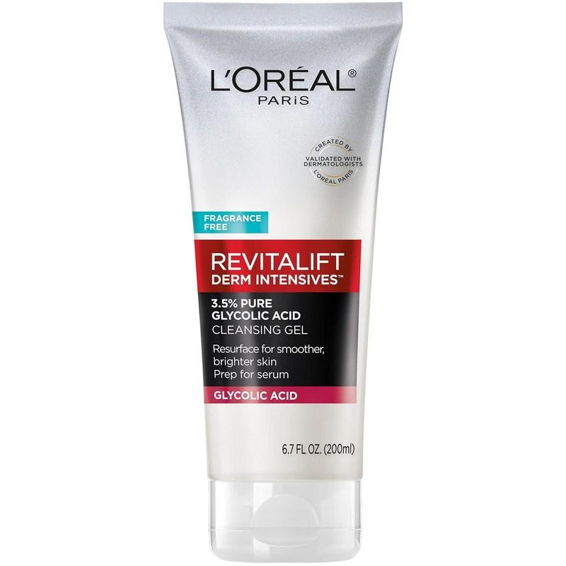 L'Oréal Paris Revivalft 35 Pure Glycolic Acid Brightening Cleansing Gel, Contains 67 oz Salicylic Acid, 1 pcs, 200 ml