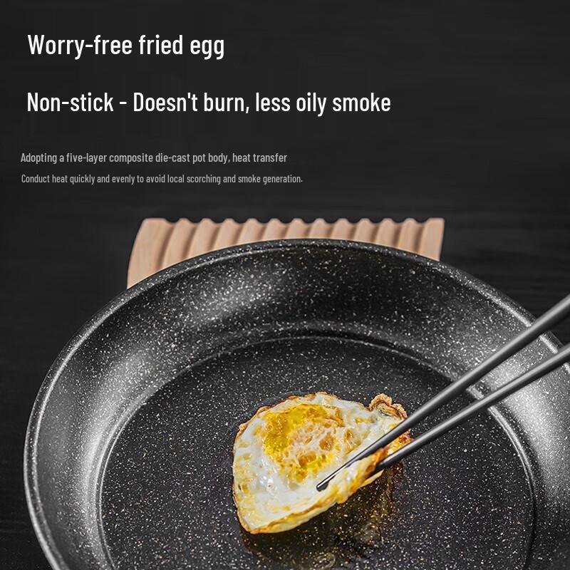 Royalstar Maifan Stone Non-Stick Flat-Bottom Frying Pan