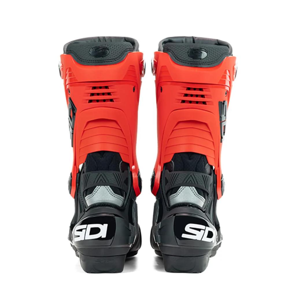Sidi REX Motorcycle Boots, Black x Red, EU Size 41/25.8cm (equivalent to 25.5cm-26.0cm)