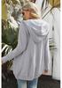 European American Winter Women's Solid Knit Cardigan: Casual Versatile Single-Breasted Multi-Button Warm Jacket