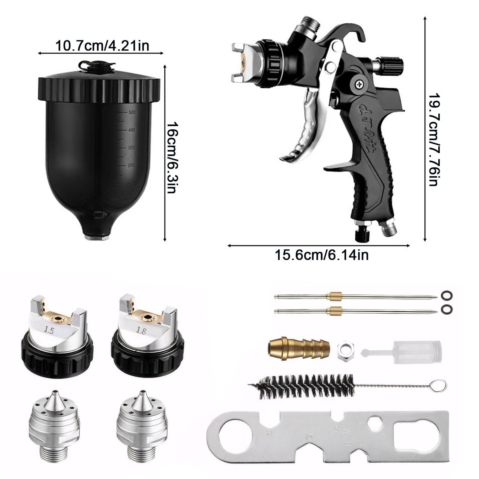 

Professional Air Paint Spray Gun for Car Painting Repair Spraying Gun High Atomization Pneumatic Sprayer for Car Furniture Metal чорний