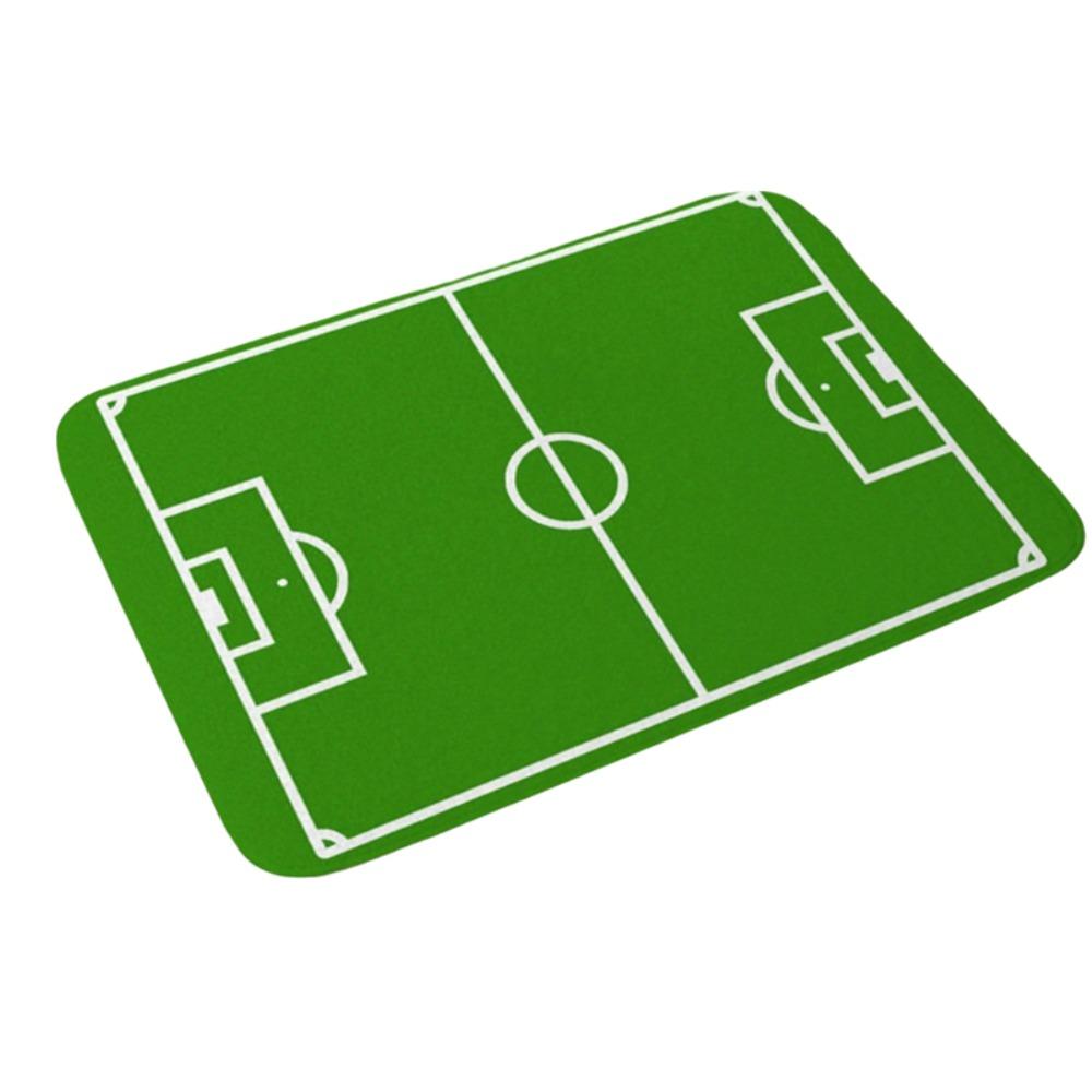 Flannel Football Field Floor Mat Non-slip Small Rug Home Decor Small Carpet Bathroom