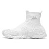 Scarpe autunnali traspiranti in rete tessuta a maglia volante casual sportive taglia grande sottili deodoranti calzini neri scarpe in rete