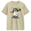 Funny Easter Bunny with Carrot Rabbit T Shirts for Unisex 100 Cotton Funny TShirt O Neck  Tees Short Sleeve Clothes Summer