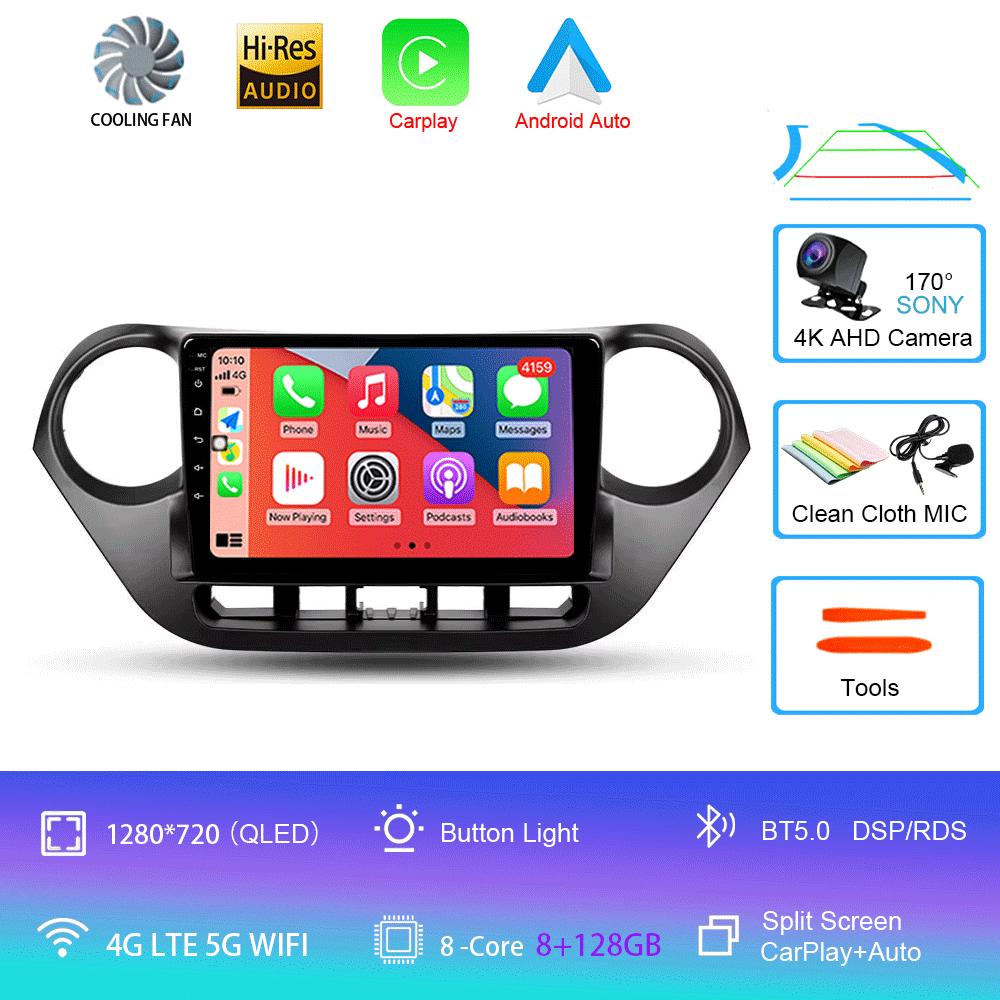 Car Radio Android 14 Carplay Auto Multimedia Player For Hyundai I10 2013 - 2018 Navigation Autoradio GPS Stereo 2din Head Unit