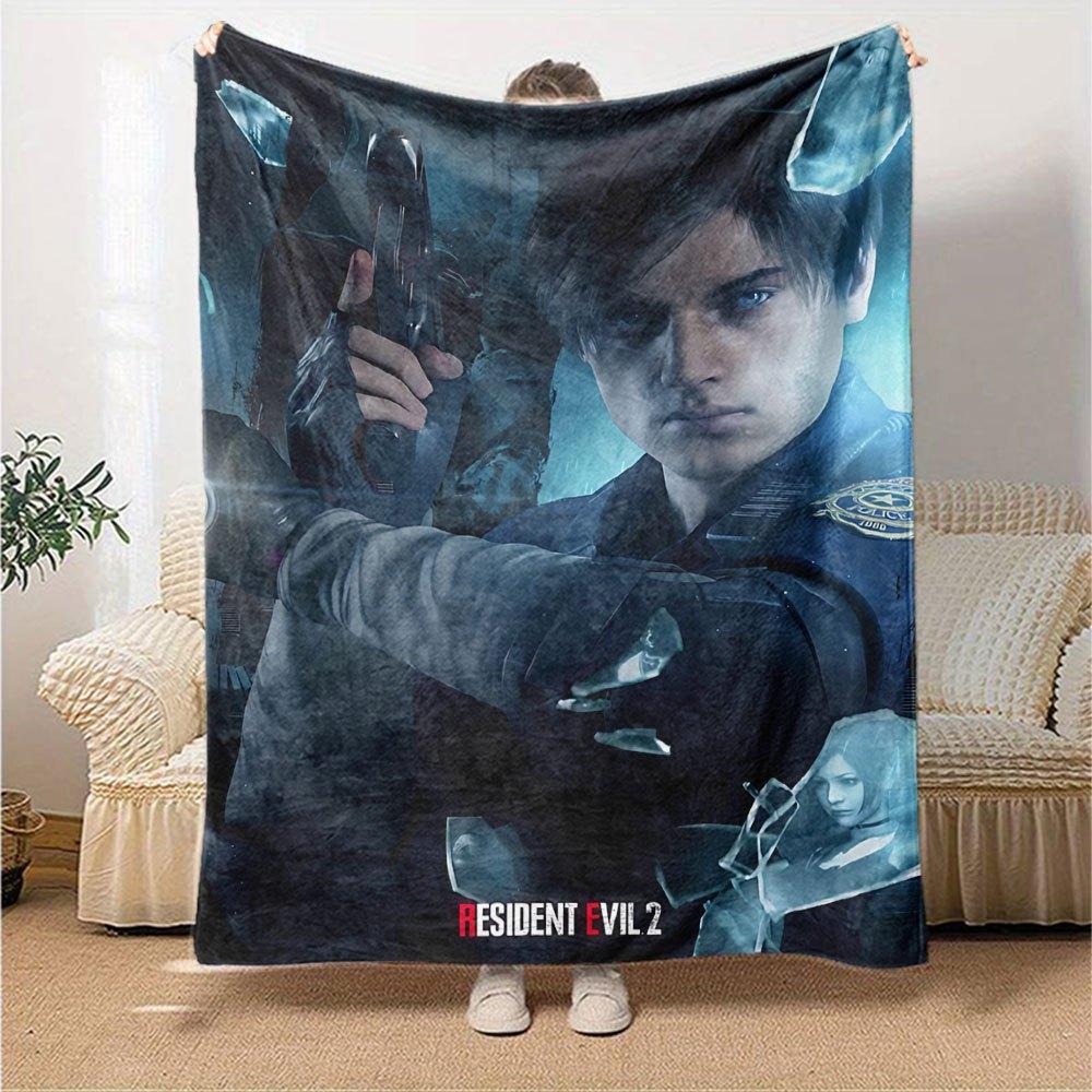 1pc Resident Evil 14 Blanket Soft Warm Throw for Home, Office, Travel All Season Cozy Bedding Gift, Office Cozy Accessor
