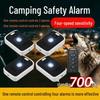 Alarmă Multi-Funcțională Anti-Furt pentru Camping cu Infraroșu și Lumină de Urgență