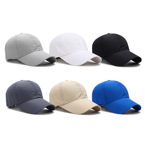 Baseball Cap Breathable Quick Dry 2 Materials Adjustable Sports Cap for Hiking
