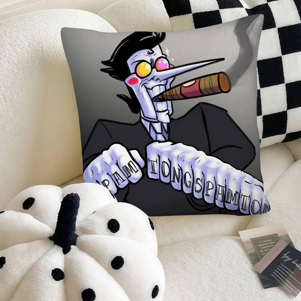 Game DDeltarune Spamton Pillow Case Fashion Square Pillowcase Bedroom Sofa Room Ins Decoration Leisure