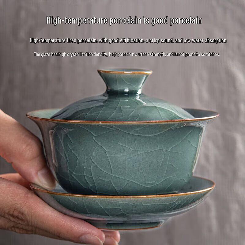 Traditional Ge Kiln Ceramic Kung Fu Tea Set