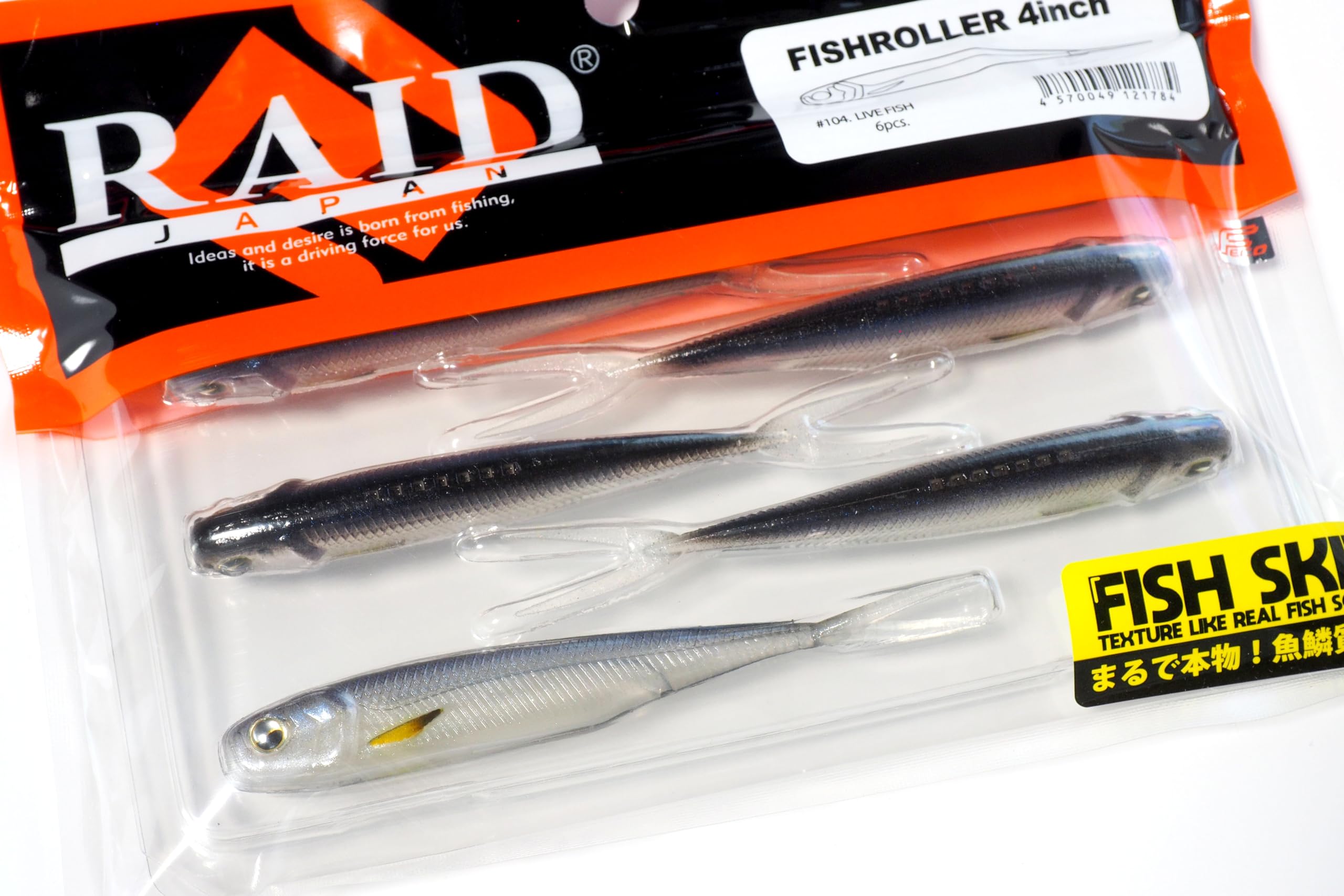 

Raid Japan Червь Fish Roller 4 дюйма Живая рыба