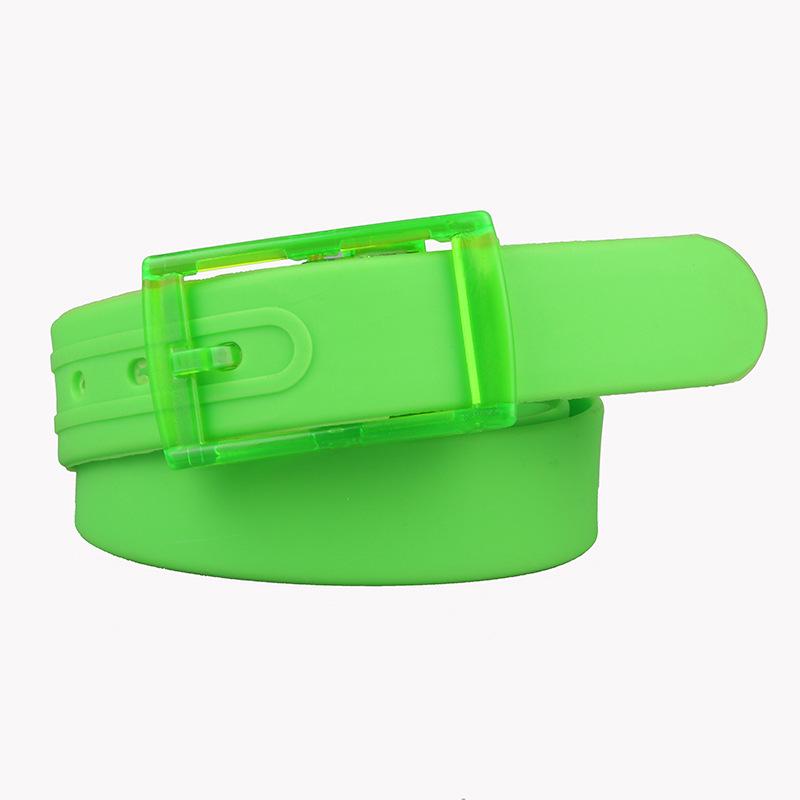 Scented Unisex Silicone Belt with Plastic Buckle - Metal-Free, Candy Color