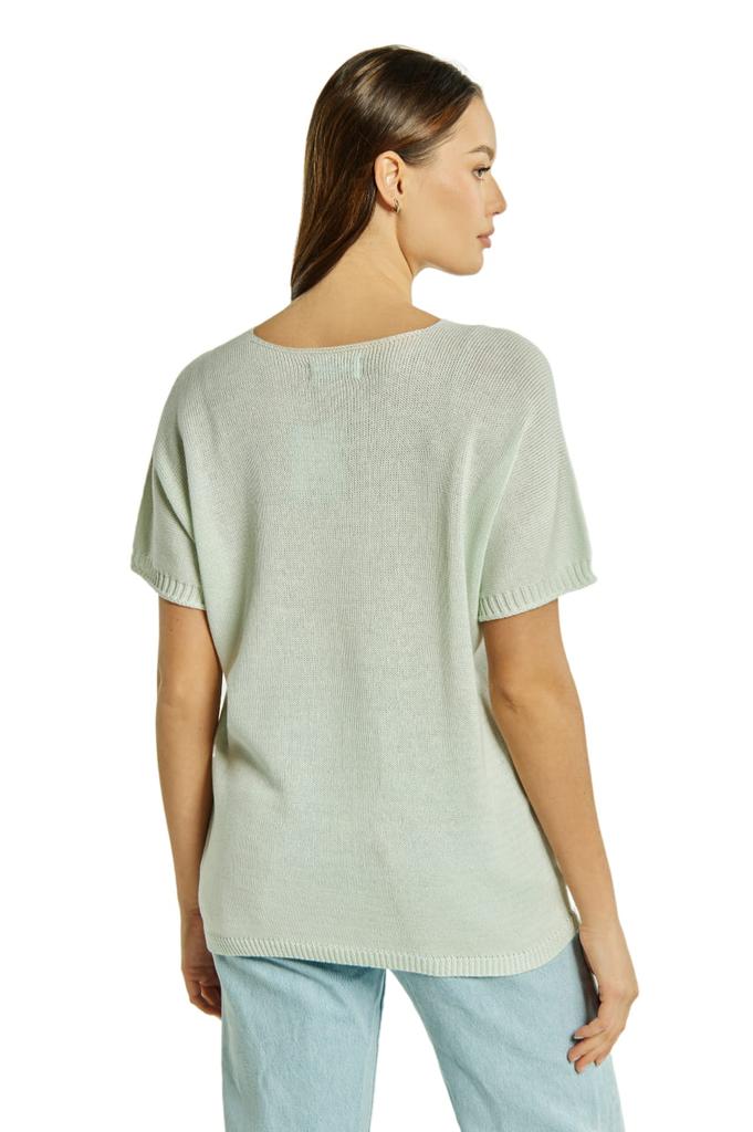 Amadea Women' Blouse, Pistachio Color, Kamea