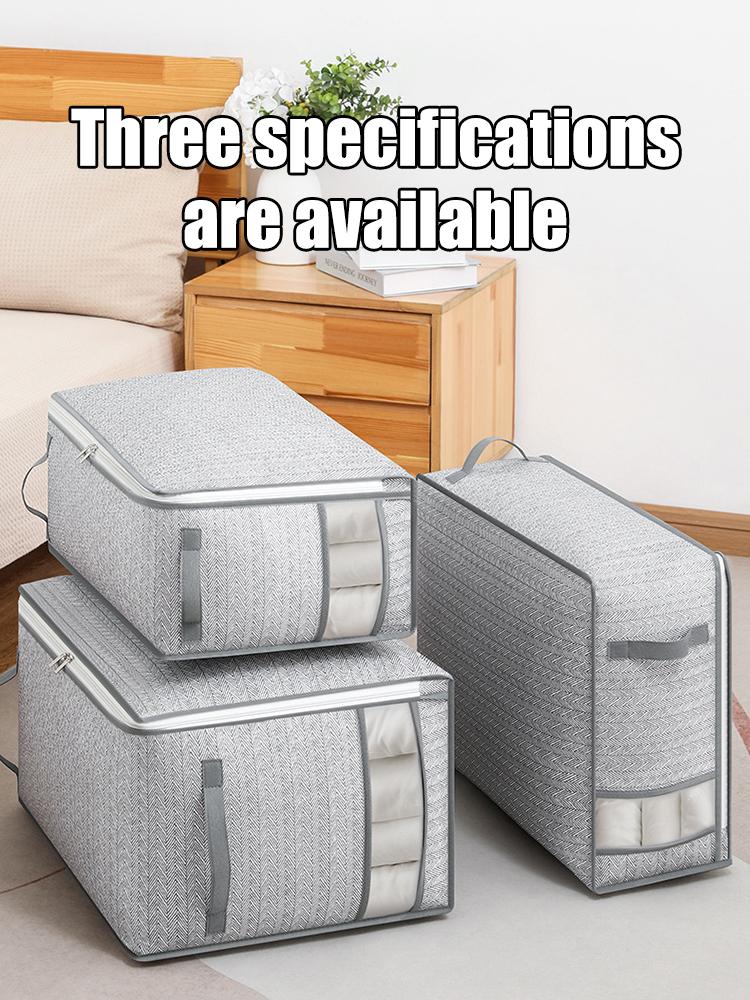 1 Stück Aufbewahrungstasche mit Sichtfenster, Haushaltskleiderschrank, feuchtigkeitsbeständige Canvas-Bettdecke, faltbare Aufbewahrungstasche mit großem Fassungsvermögen