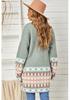 Shi Ying Ethnic Style Printed Knit Cardigan for Women - Autumn/Winter Collection