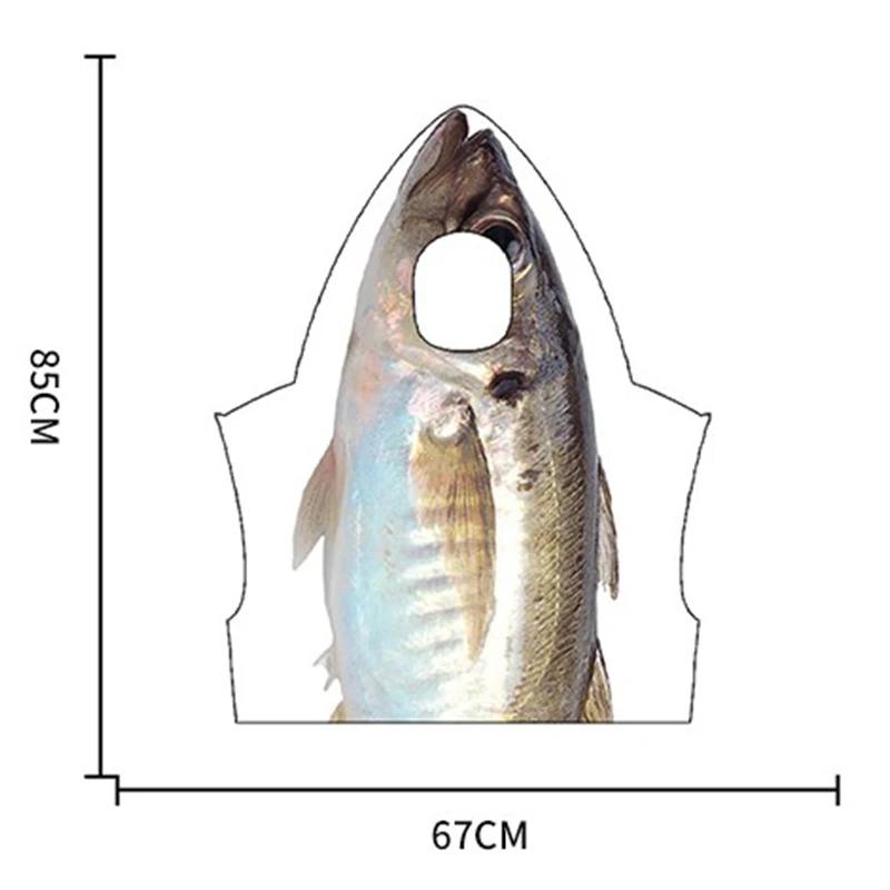 

Карнавальный костюм рыбы Наряд для вечеринки еды Тунец Бамин Маскировка Одежда для ношения Пурим Акула Сценическое выступление Шоу Одежда Морское животное One Size