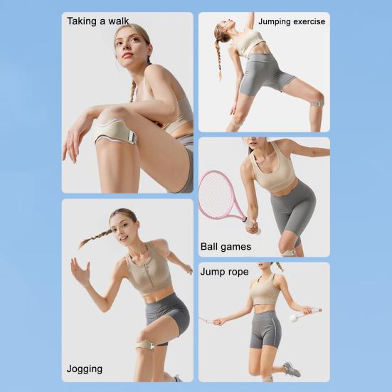 Silicone Patella Knee Strap Adjustable Sports Tennis Basketball Running Cycling Knee Pain Relief Patellar Tendon Support Stabilizer Knee Band Brace