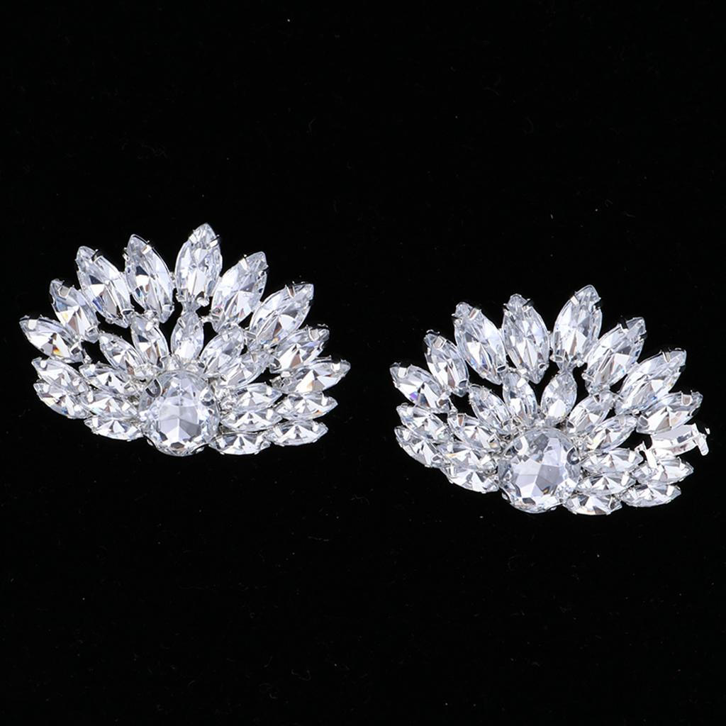 of Ladies Rhinestone Shoe Clips Jewelry for Shoes, Bags, Hats,