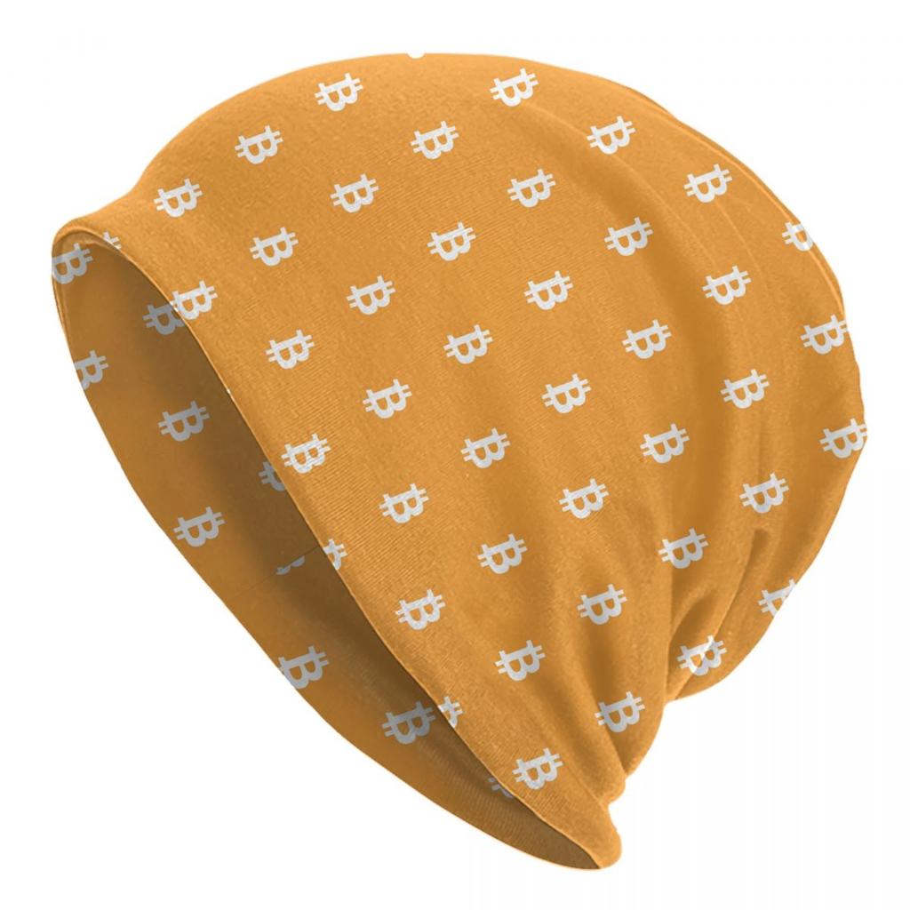 Bitcoin Mütze Strickmützen Herren Damen Hip Hop Unisex Erwachsene BTC Kryptowährung Warme Winter Mützen Beanie Kappen