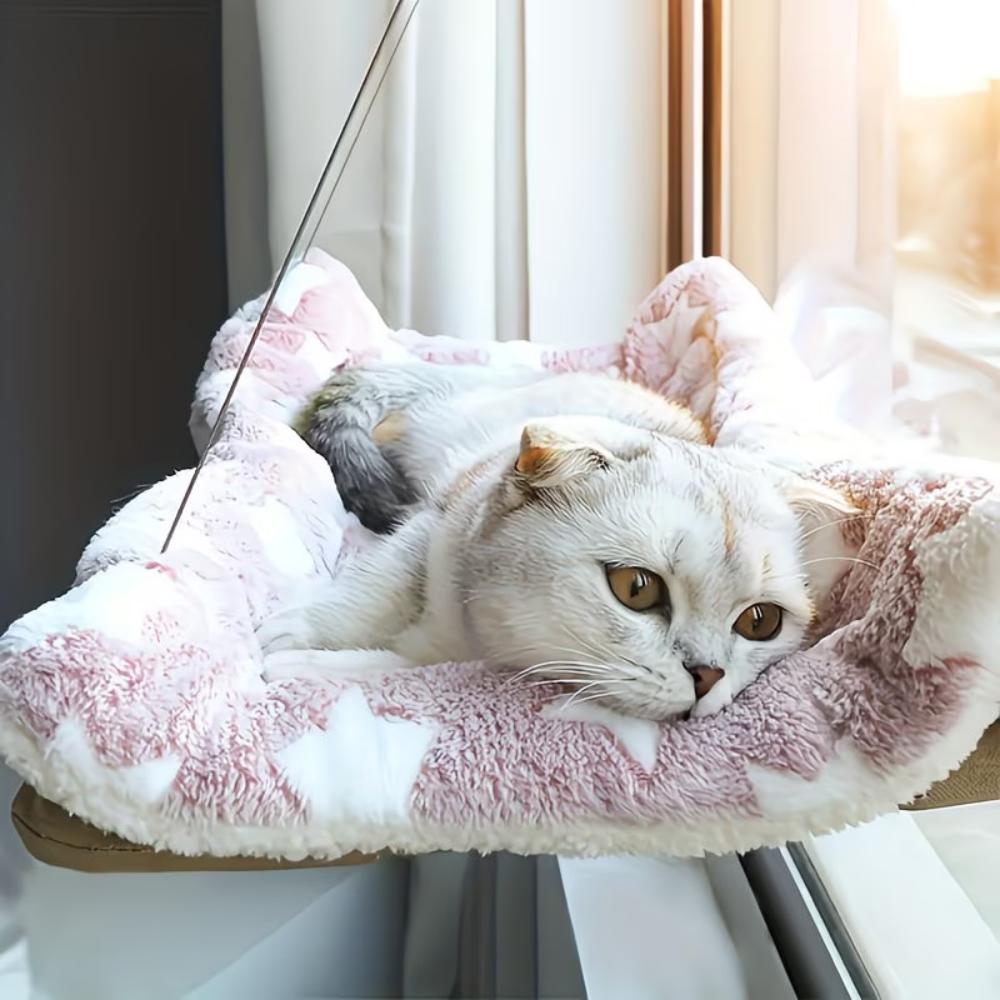 Cat Window Perch Suction Cup Cat Hammock Foldable Window Sill Cat Bed For Cats All Season Pet Sleeping Bed