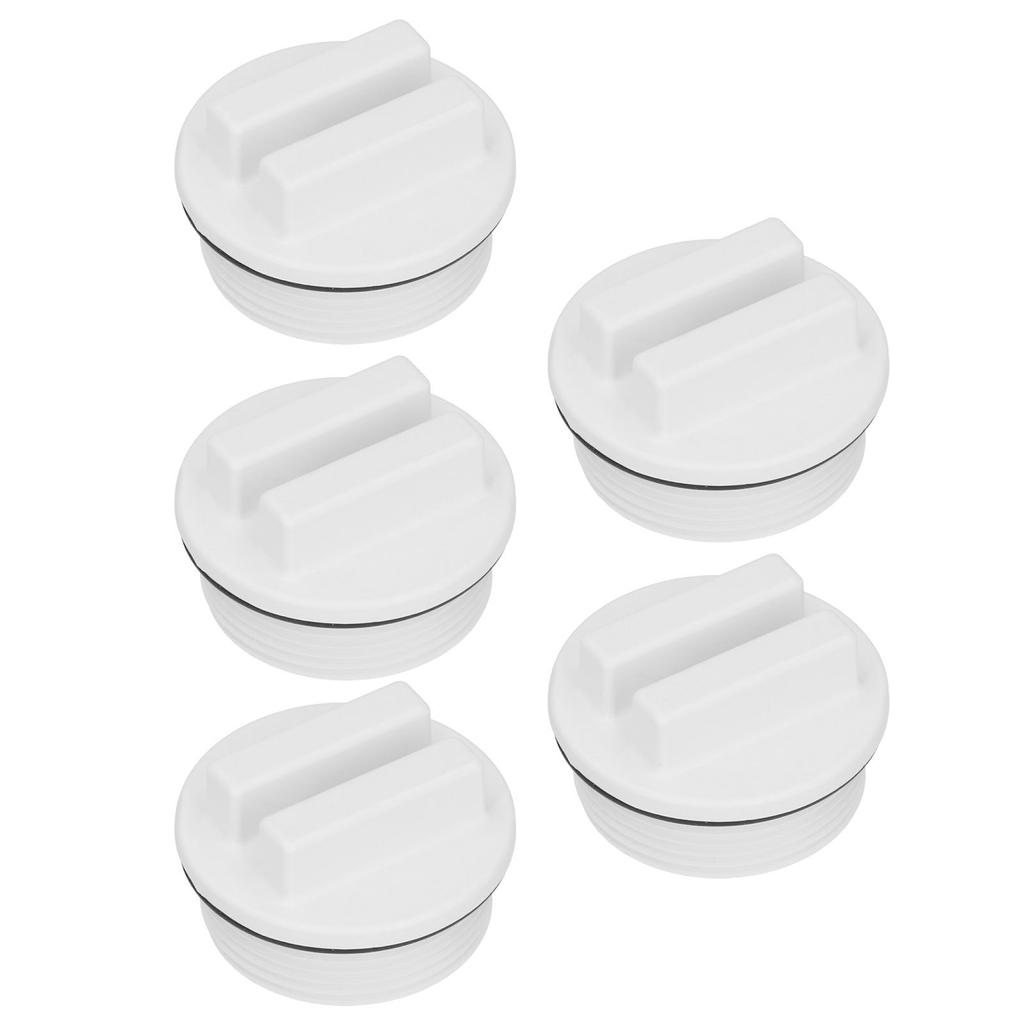 5PCS 1.5in Threaded Pool Spa Return Line Winterizing Plug Filter Drain Plug with ORing