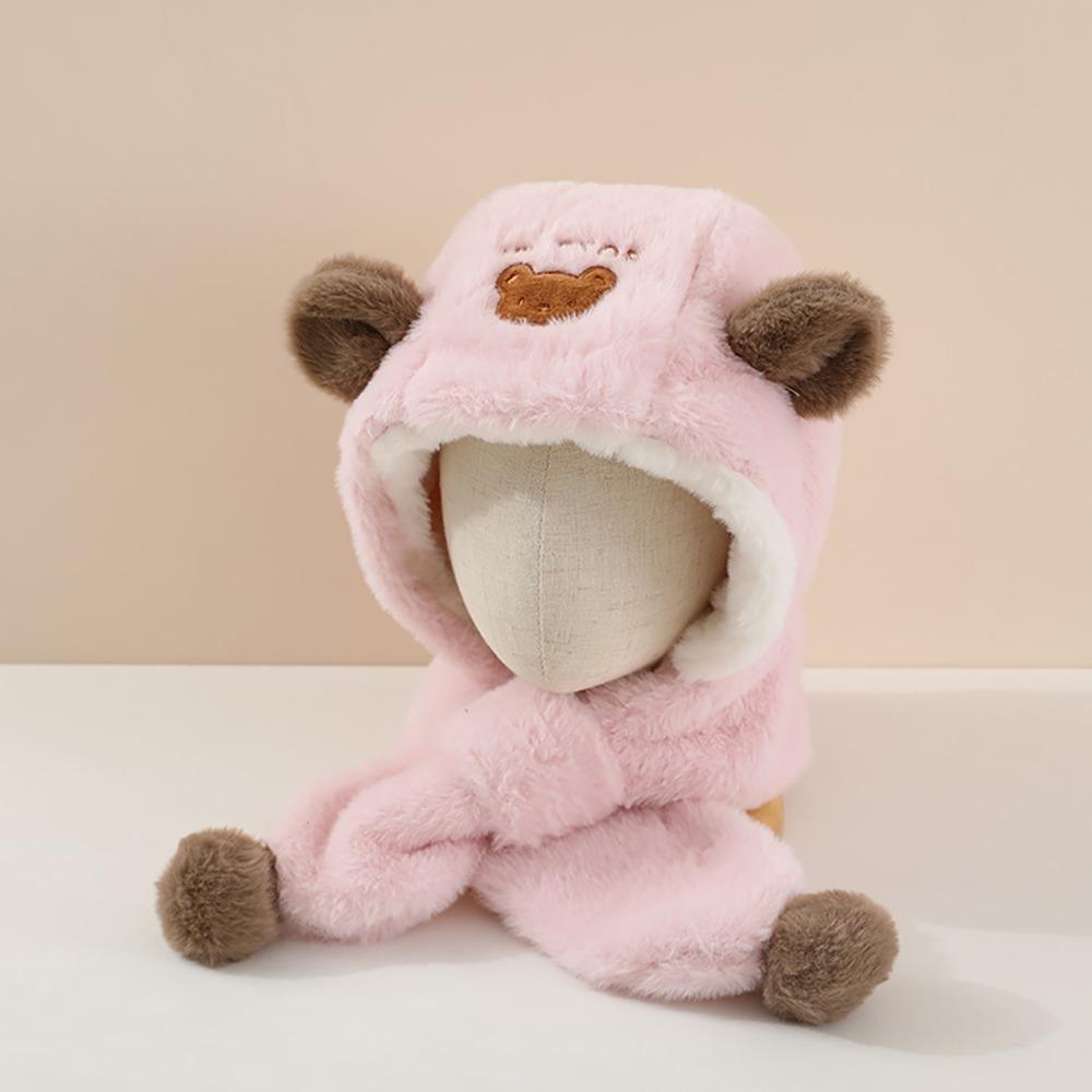 Soft Warm Fluffy Fur Hat Ear Protection Cartoon Beanie Lightweight Windproof Thermal Headgear Winter