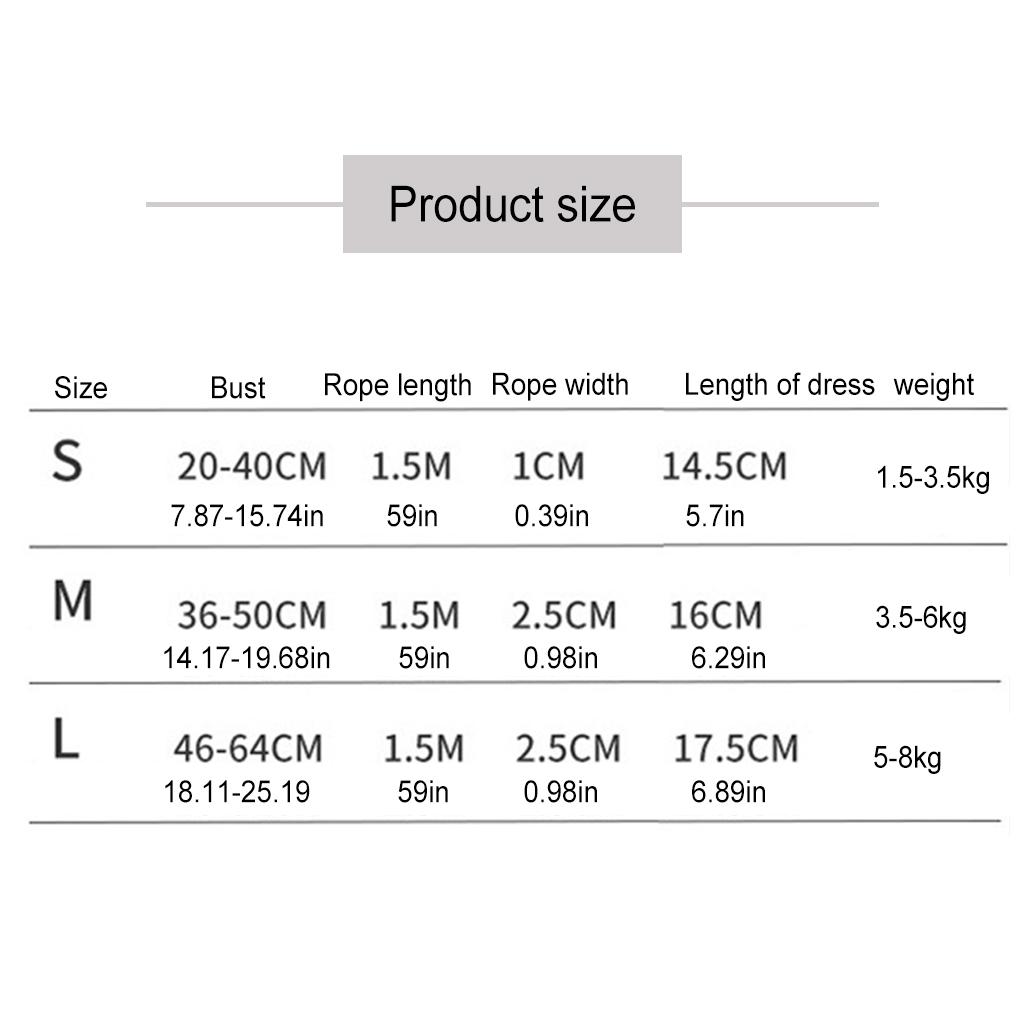 Dogs T-Shirts Safety Rope Pets Supplies Pet Sweatshirt Small Dogs Nylon Leash Multipurpose Walking Harnesses Puppy Vest