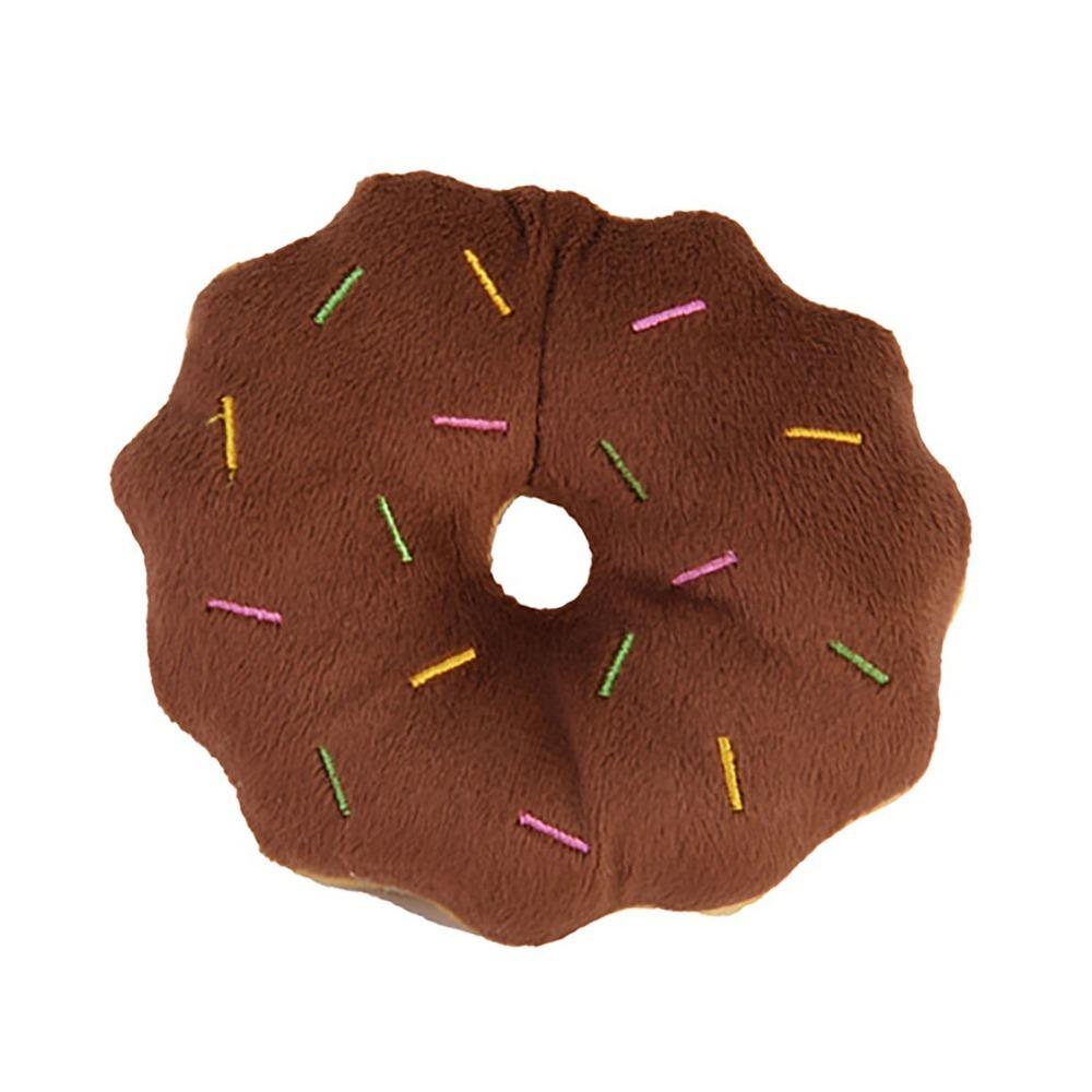 Plush Surface Dog Chew Ring Bite Resist Texture Cartoon Stuffed Toy  Household Pet Playtime