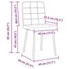 VidaXL Chaises à manger lot de 4 Gris clair Velours 3315180
