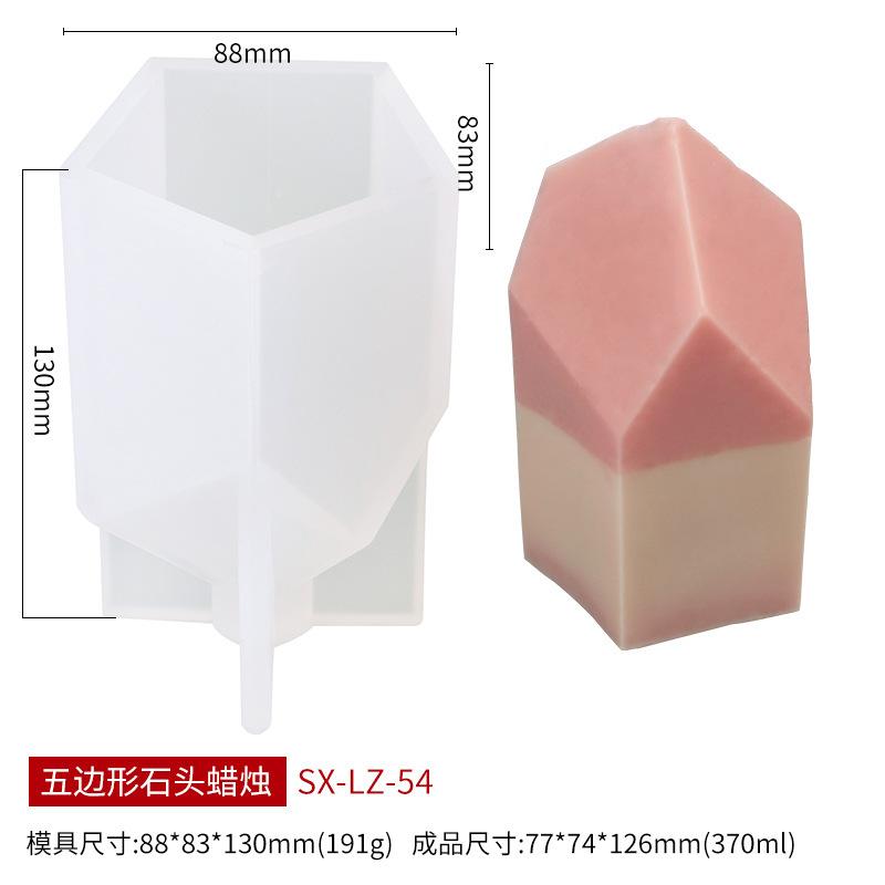 Geometric Silicone Mold For Handmade Soap Candle Plaster Aroma Stone Craft