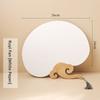 Thiened Blank Xuan Paper Calliaphy Fan DIY Material Kit Hand-Painted Cultural Creative Fan round ape Bamboo Frame