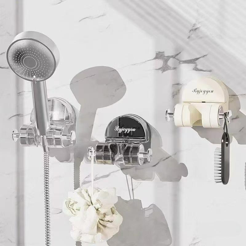 Household Suction Cup Shower Head Bracket Holder Non-punching wall hanging Bathroom Shower Head Fixed Stand adjustable