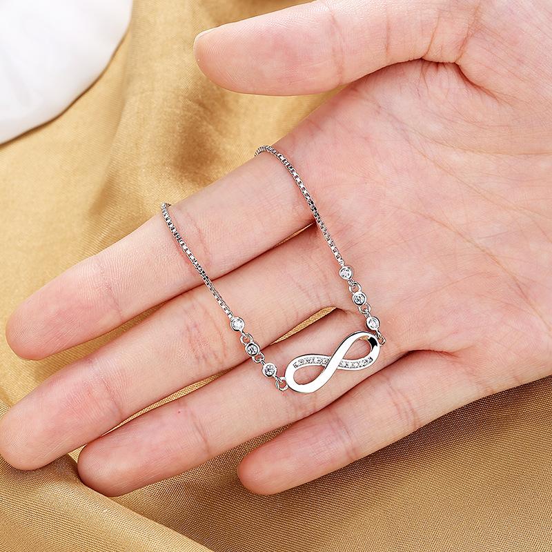 Lindon Zircon Bracelet Jewelry Geometric Bead Chain Link Bracelets Fashion Fine Wedding Gift for Girlfriend Women