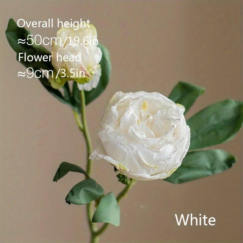 Peony Simulation Flowers, Home And Living Room Artificial Flower Decorations, Dining Table Dried Flower Bouquet Decoration