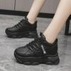 Thick-soled Inner Heightening Dad Shoes 22 Autumn New Lightweight Non-slip Thick-soled Casual Shoes Soft-soled Sports Shoes