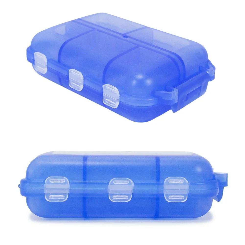 Pill Organizer Portable Pill Case 10Grids Pill Travel Case Medicine Organizer Pill Box Dispenser for Purse Travel Pill Container