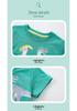 Dinosaur Print Boys' Short-Sleeved T-Shirt - Spring/Summer Collection, Round Neck