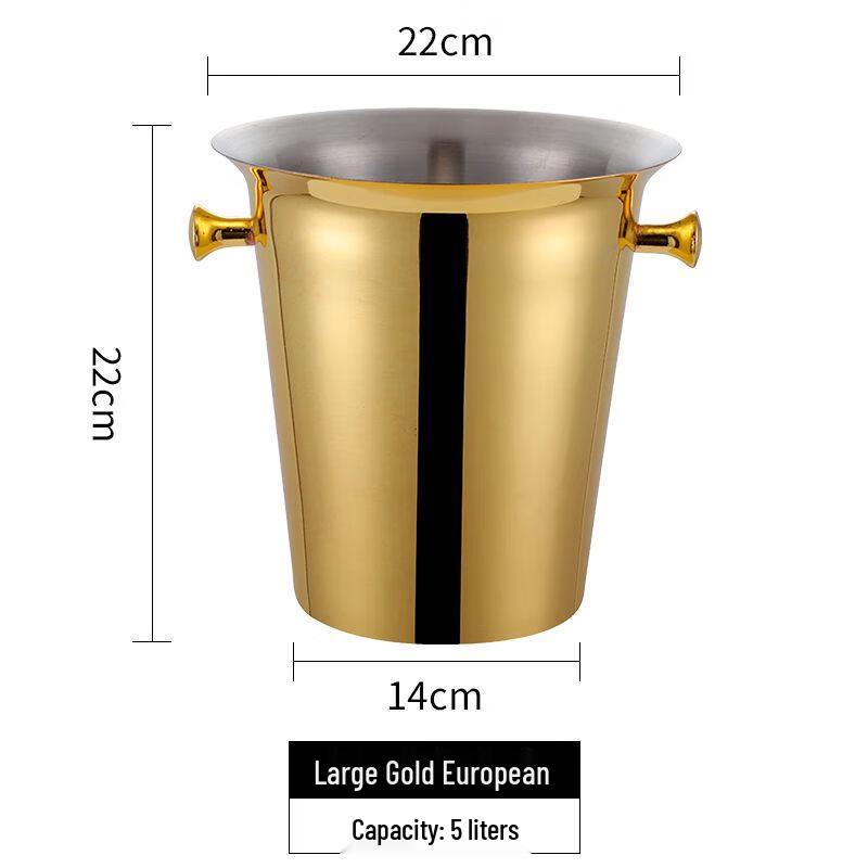 European Style Stainless Steel Ice & Champagne Bucket
