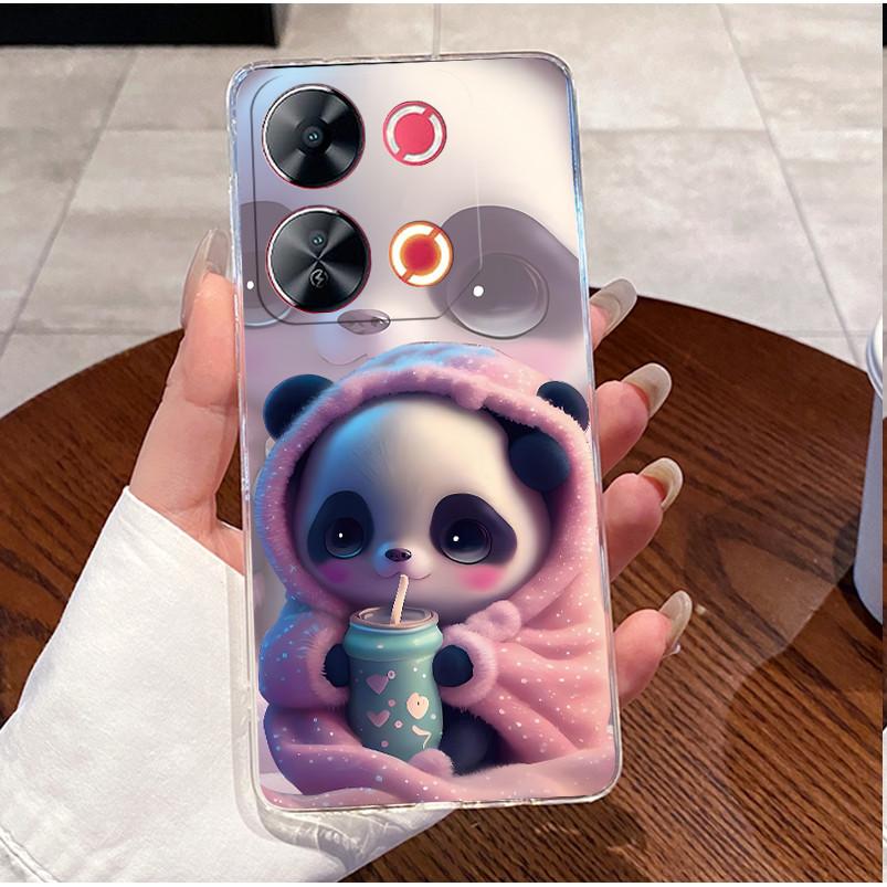 Case For Itel P65 P671L P 65 Casing Luxury Cute Love Heart Rabbit Funny Pattern Cover Clear TPU Silicone Soft Shell Phone Case