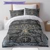 Tree of Life Pattern Bedding Quilt Set Quilt Cover Pillowcase Home Decoration Gift (1 * Duvet Cover + 2 * Pillowcase, Without Core)