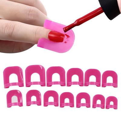26x Nail Polish Edge Anti-Flooding Plastic Template Clip + 1 Pc Sticker Tool Set Sale Goods