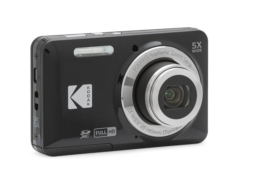 KODAK PIXPRO Easy-to-Use Zoom FZ55-BK 16MP Digital Camera with 5x Optical Zoom, 28mm Wide Angle, and 2.7-inch LCD Screen (Black)